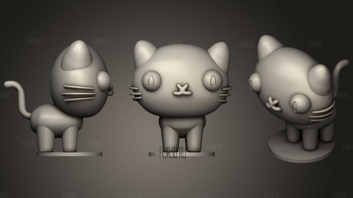 Mio Cat (Pucca) stl model for CNC